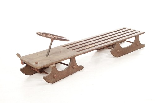 Großer alter lenkschlitten - alter,