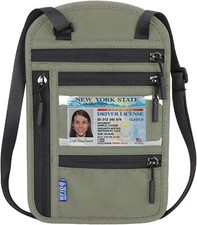 Brustbeutel Mit RFID Schutz, Brustbeutel Damen Herren, Wasserdicht Reisegeldbeut