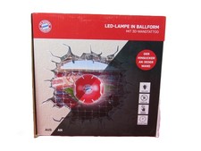 FC Bayern München LED Lampe Ø 22cm mit Wandtattoo 70 x 70 cm - kabellos - Timer