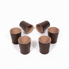 Echtleder Würfelbecher 6er