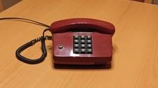 Altes Post Telefon Rot FeTAp 881 Vintage Tasten Telefon Kordel