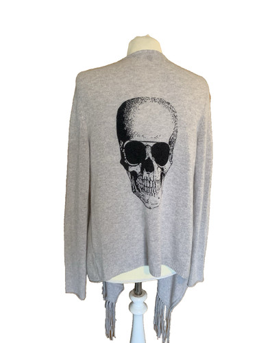 Strickjacke totenkopf kaschmir - strickjacke,