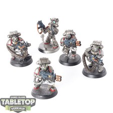 Space Marines - 5 x Devastator Squad - teilweise bemalt