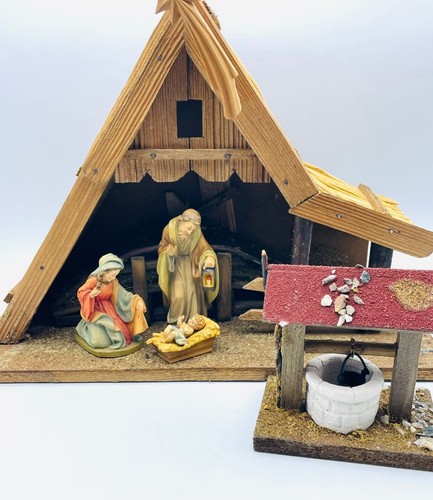 Alte weihnachtskrippe mit - weihnachtskrippe,