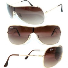 Ray Ban SONNENBRILLE GOLD BRAUN RB 3211 001 SHILD 3471 TOP 8057 BRILLE 3466 ETUI