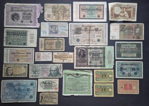 Alte banknoten konvolut - 24,
