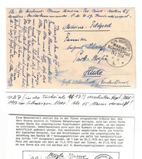 5F Marineschiffspost MSP 29 SMS Göben 10.8.18 S.M.U-Boot U 17 vorher UB 7 Türkei