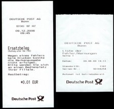 2 Sielaff - Belege, "Ersatzbeleg" 09.12.2006 + Liste der Fehler/Warnungen