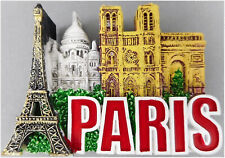 Magnet Souvenir Paris 6,5 x 5 x 2 cm Kühlschrankmagnet Stadt Figur Deko GCG 0010