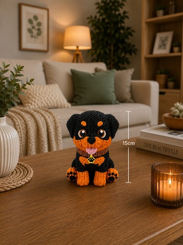 Gedruckter rottweiler - 3d-gedruckter,