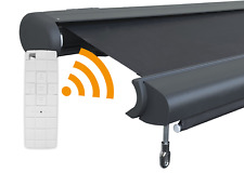 Elektrische Markise, Vollkassette, Alu, Acryltuch mit Volant, Marke ARILCO