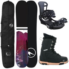 HERREN SNOWBOARD SET TRANS FR RED 147 CM +++ TEAM BINDUNG GR. M + BOOTS + BAG