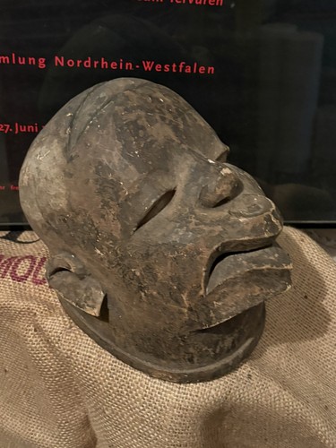 Alte afrikanische helmmaske - afrikanische,