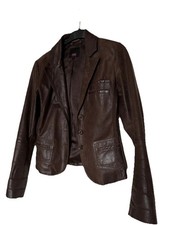 Damen Lederjacke Cognac Weich