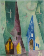 NEU - FEININGER Lyonel Silbersternen-Bild hochw. Lichtdruck Kunstdruck -selten