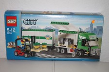 LEGO City  7733 City LKW mit Gabelstapler , vollständig , Aufkleber NEU