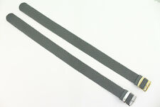 20mm Perlon Nylon Textil Uhrenarmband-Uhrenarmbänder-strap Grau Länge: XS bis XL