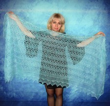 Gestrickter Ziegenflaum Schal