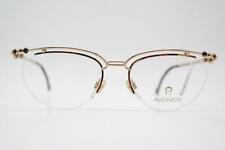 Vintage Brille Aigner EA 261 Gold Mehrfarbig Halbrand Brillengestell eyeglasses