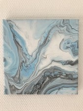 Bild Leinwand Pouring 20x20cm