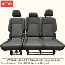 VW Caddy IV 4 2K 2. Sitzreihe