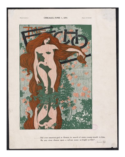 Vintage jugendstil akt - vintage,