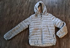 Leichte Steppjacke Mädchen Alive Gr. 146/152  in silber mit Kapuze 