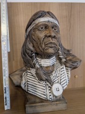 Indianer Büste Skulptur Figur