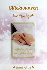 Hochzeitskarte Spruch Ehe Karte zur Hochzeit Glückwunschkarte Kühlschrankmagnet