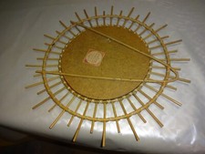 Wandspiegel DDR mit Korbumrandung Top erhalten 46 cm Umfang 70/80er