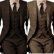 Herren 3Teiler Anzug Wolle