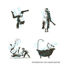 BANKSY Ukraine Schablonen Set