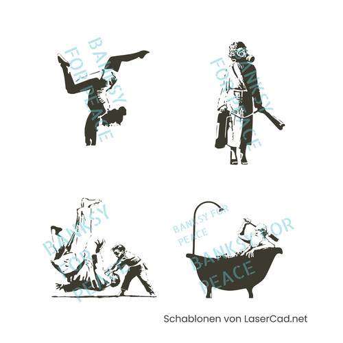 Banksy ukraine schablonen - banksy,