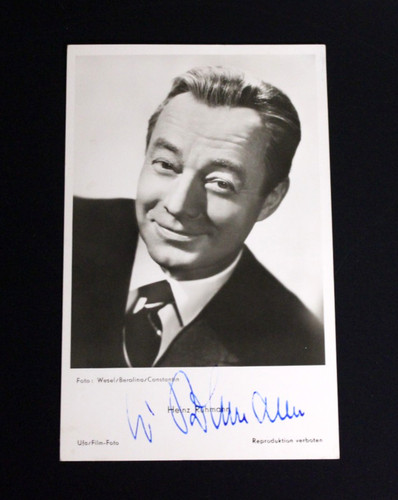 Autogrammkarte heinz rühmann - autogrammkarte,