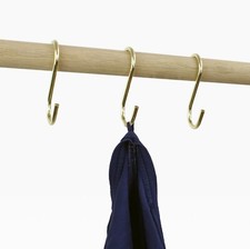 S-Kleiderhaken hochwertiger Design Kleiderbügel S Haken für Kleiderstange Metall
