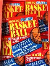 1991-92 FLEER NBA Basketball (New Update Series) PACK 14 Cards USA IMPORT SEALED