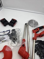 21V Elektro Akku Rasentrimmer mit 2 Akku und Ladegerät Freischneider Motorsens