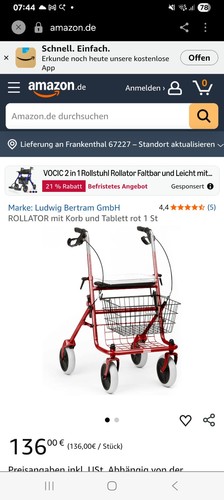 Rollator faltbar leicht - rollator,