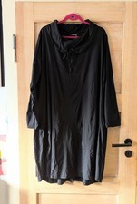 KekooDesign♥ Langarm Tunika Kleid Gr.5/48-54 Schwarz*Kragen*Lagenlook*Relaxed