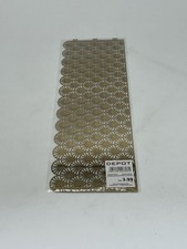 Metall Banderole Windlicht Artdeco Deko 27,5 x 9 cm Golden Dekoration Depot