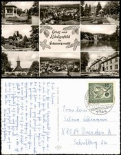 Königsfeld im Schwarzwald Mehrbild-AK mit Ruine Waldau, Sägeweiher uvm. 1965