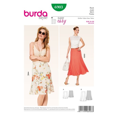Burda style schnittmuster - schnittmuster, nr