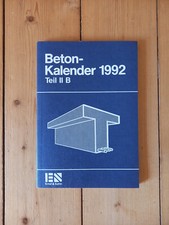 Beton-Kalender 1992 Teil II B von Josef Eibl (TB, 1992)
