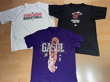 LA Lakers Chicago Bulls Miami Heat Adidas NBA Basketball Shirt Trikot M L