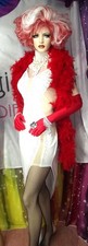 Straß,Kleid,L-XL,46,Weiß,Str