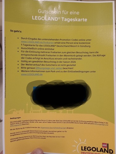 Legoland gutschein coupon - legoland,