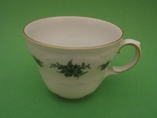 Seltmann Weiden, Wien, grüne Rose * Kaffeetasse * 6,7 cm hoch, Goldrand