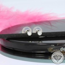 Wert 450 € Solitär Brillant Ohrringe (0,10 carat) in 900 Platin