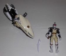 Power Rangers Dino Thunder Weißer Ranger mit Dino Motorrad