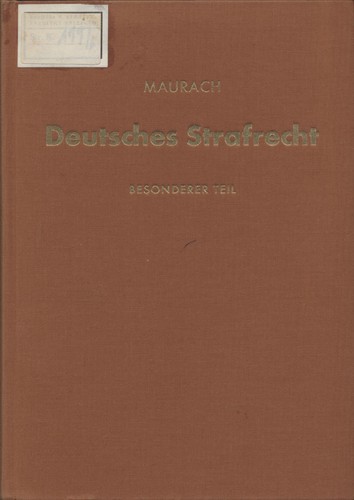 Deutsches strafrecht - deutsches,